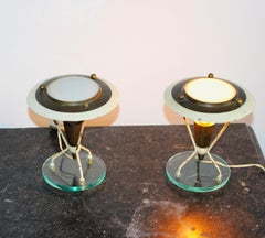 Paar Tischlampen aus Messing