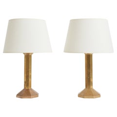 Pair of Brass Table Lamps
