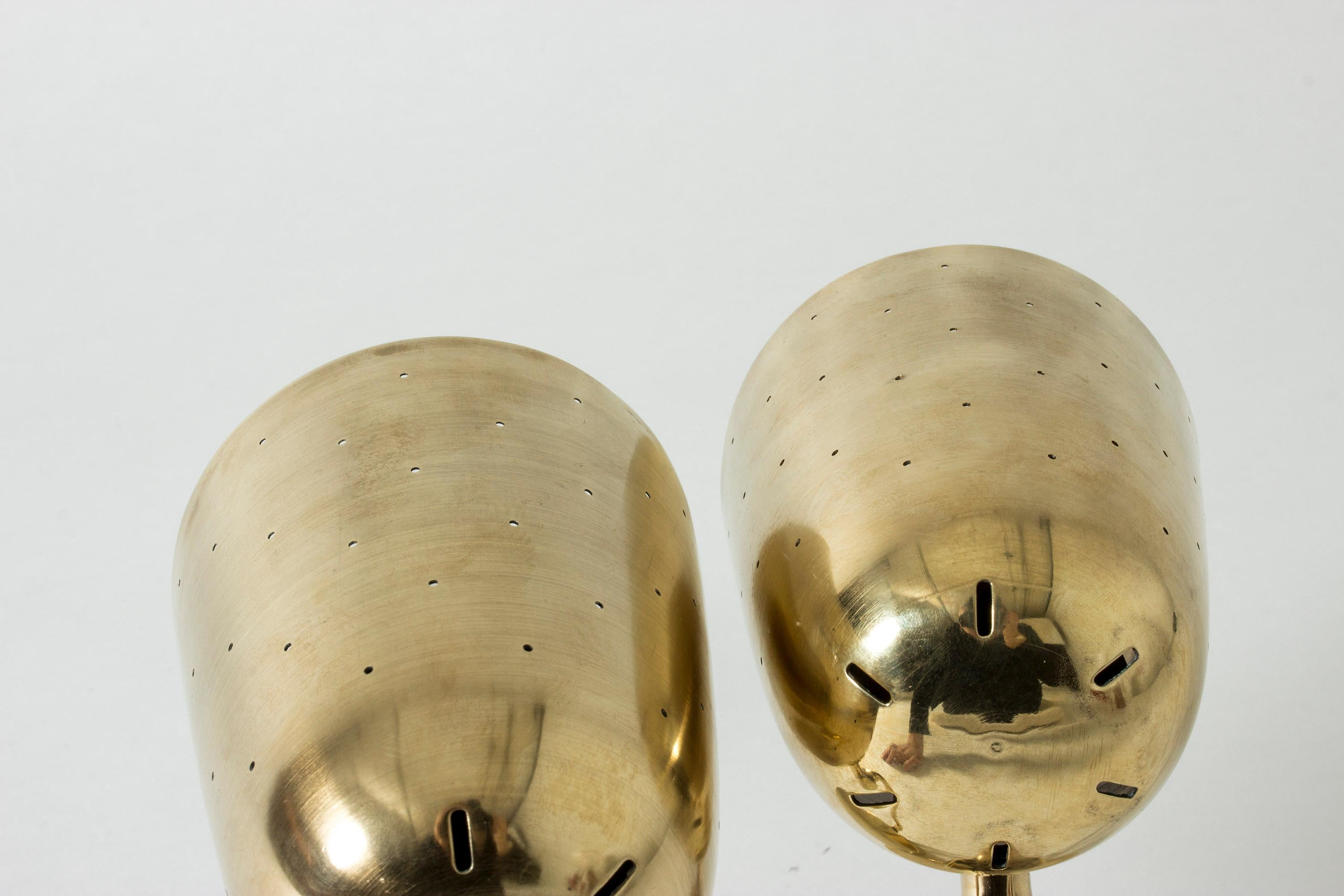 Pair of Brass Table Lamps from Boréns, Sweden, 1950s 1