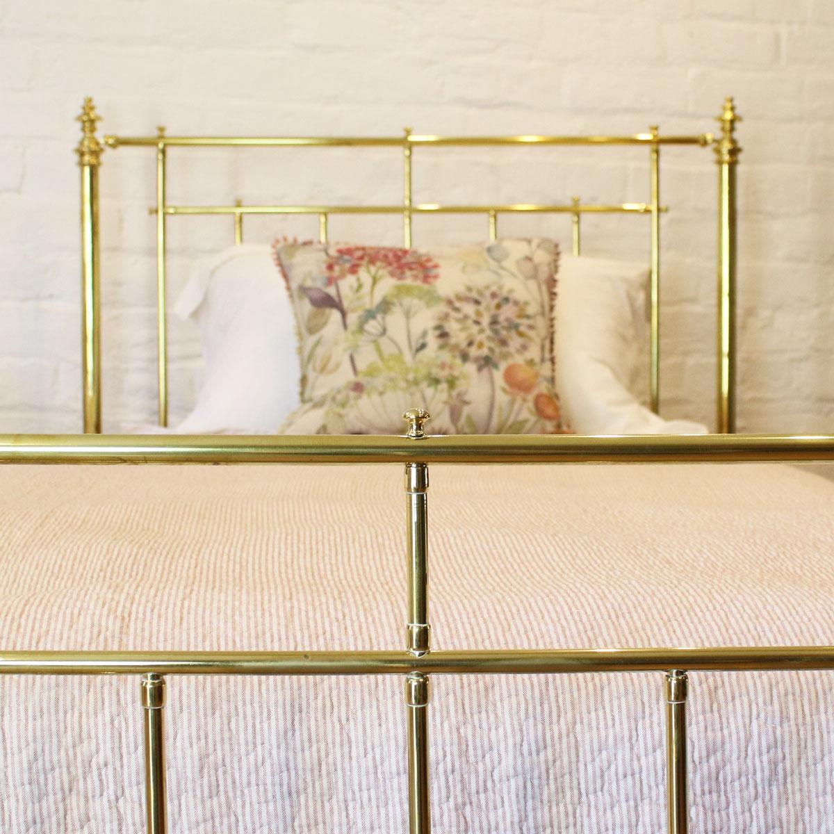 European Pair of Brass Twin Antique Beds, MPS30