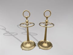 Pair of Brass Umbrella Stands