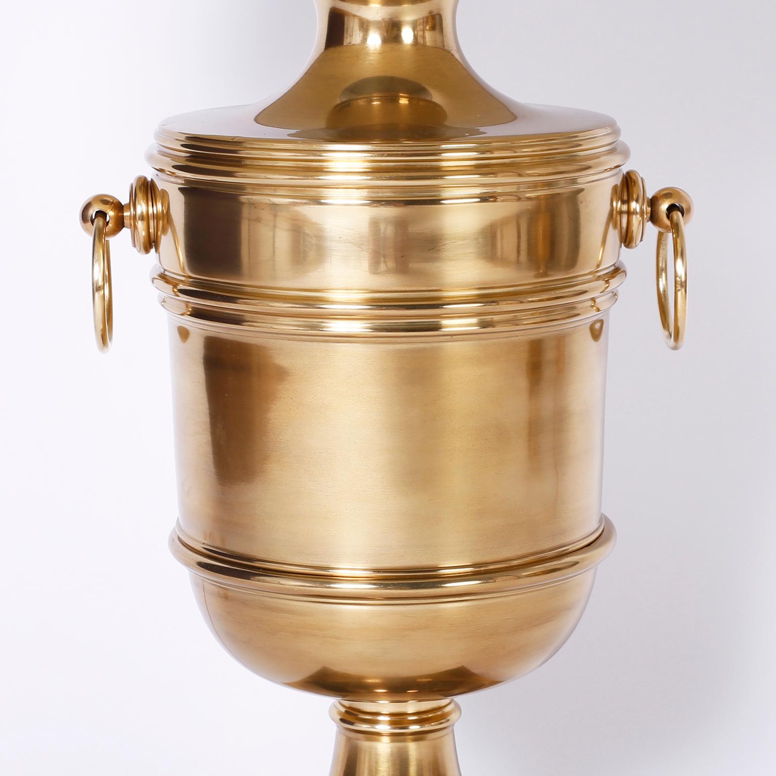 ralph lauren brass lamp