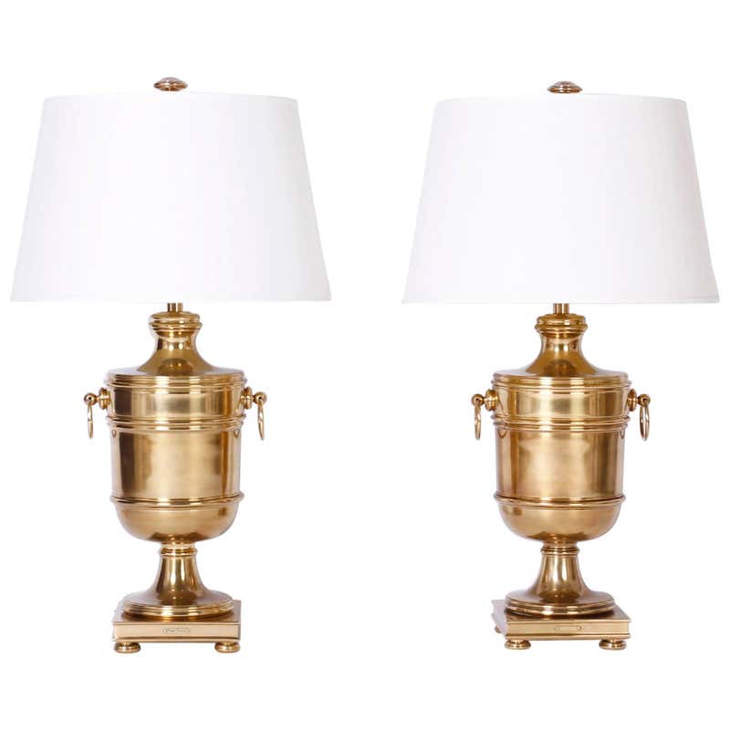 Ralph Lauren Brass Lamp - 6 For Sale on 1stDibs | ralph lauren brass ...