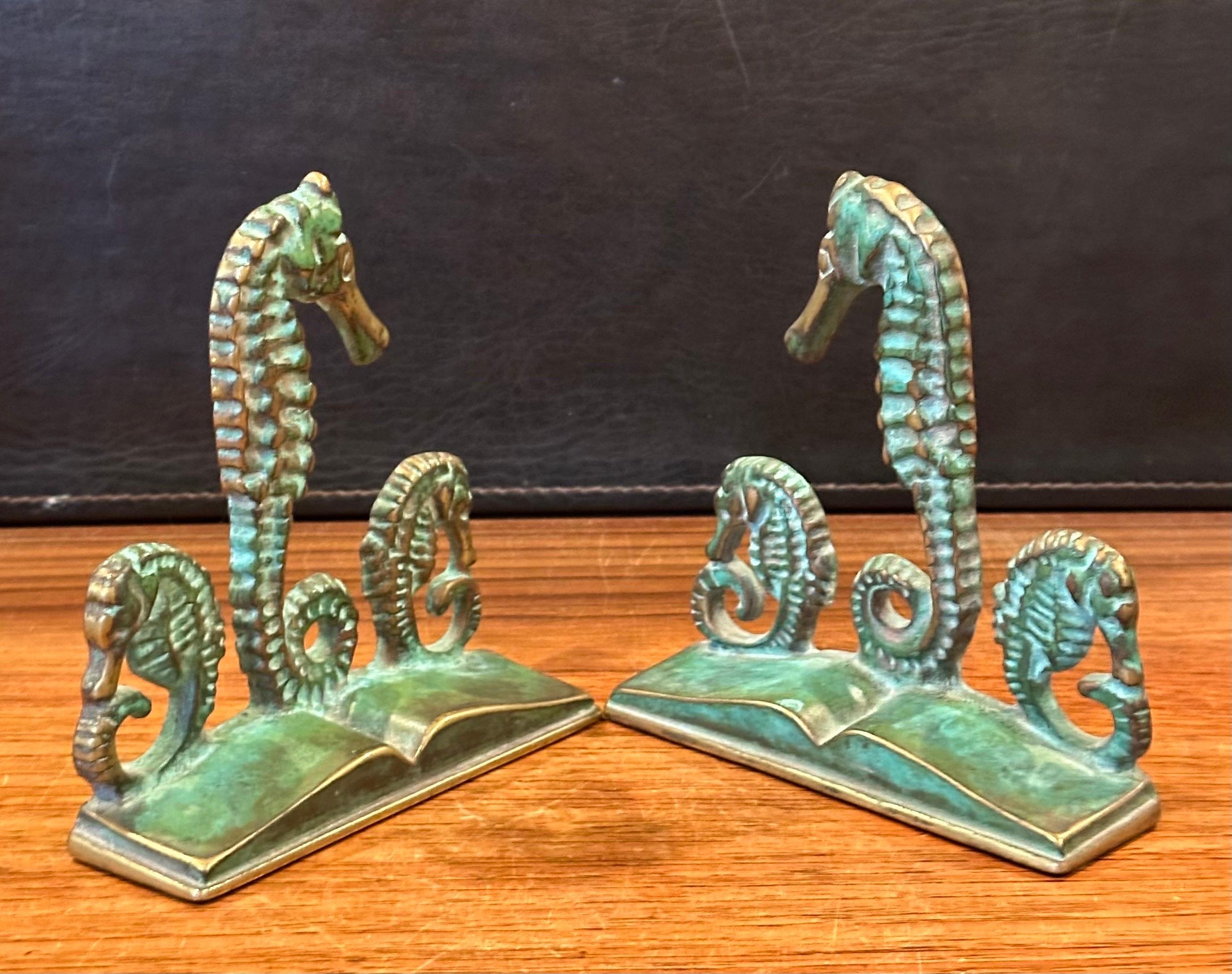 Pair of Brass Verdigris Patina 
