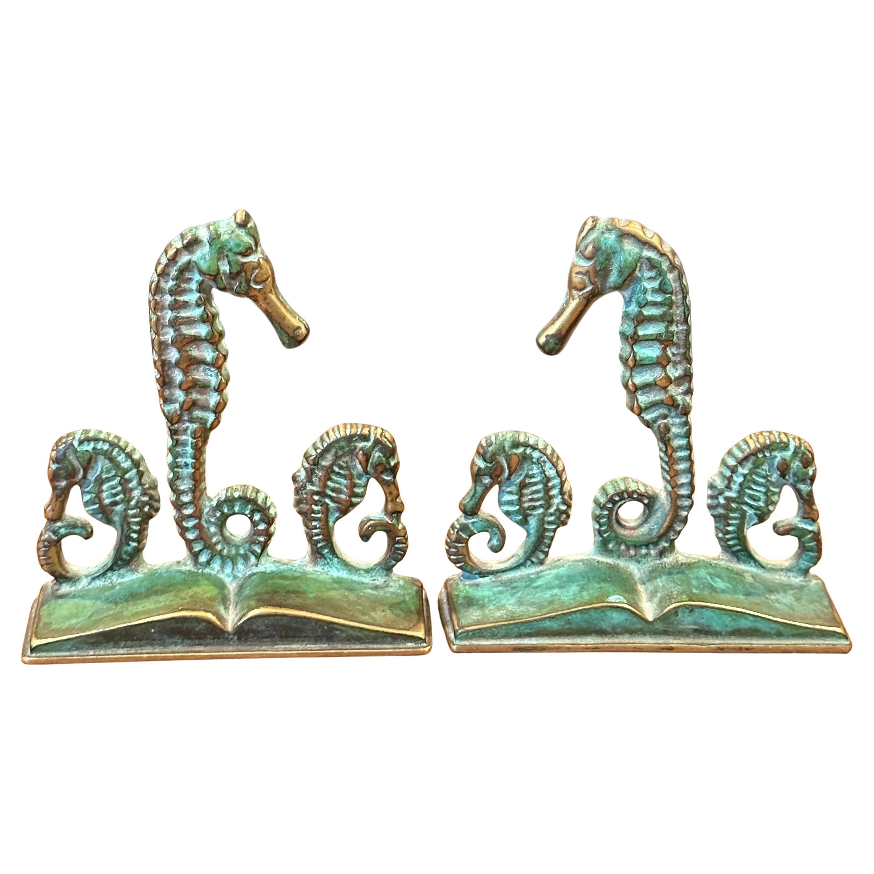 Pair of Brass Verdigris Patina 