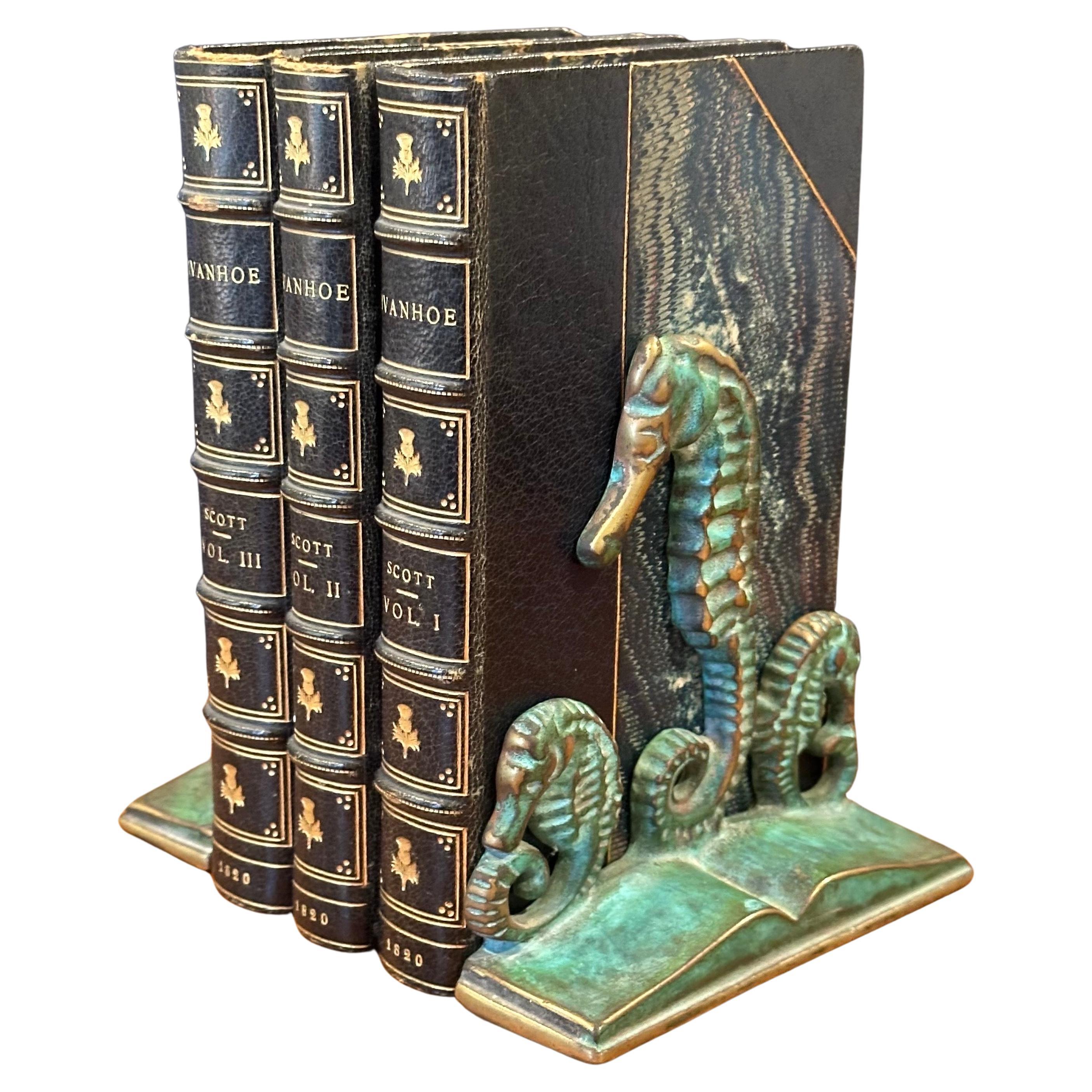 Beautiful pair of brass verdigris patina 