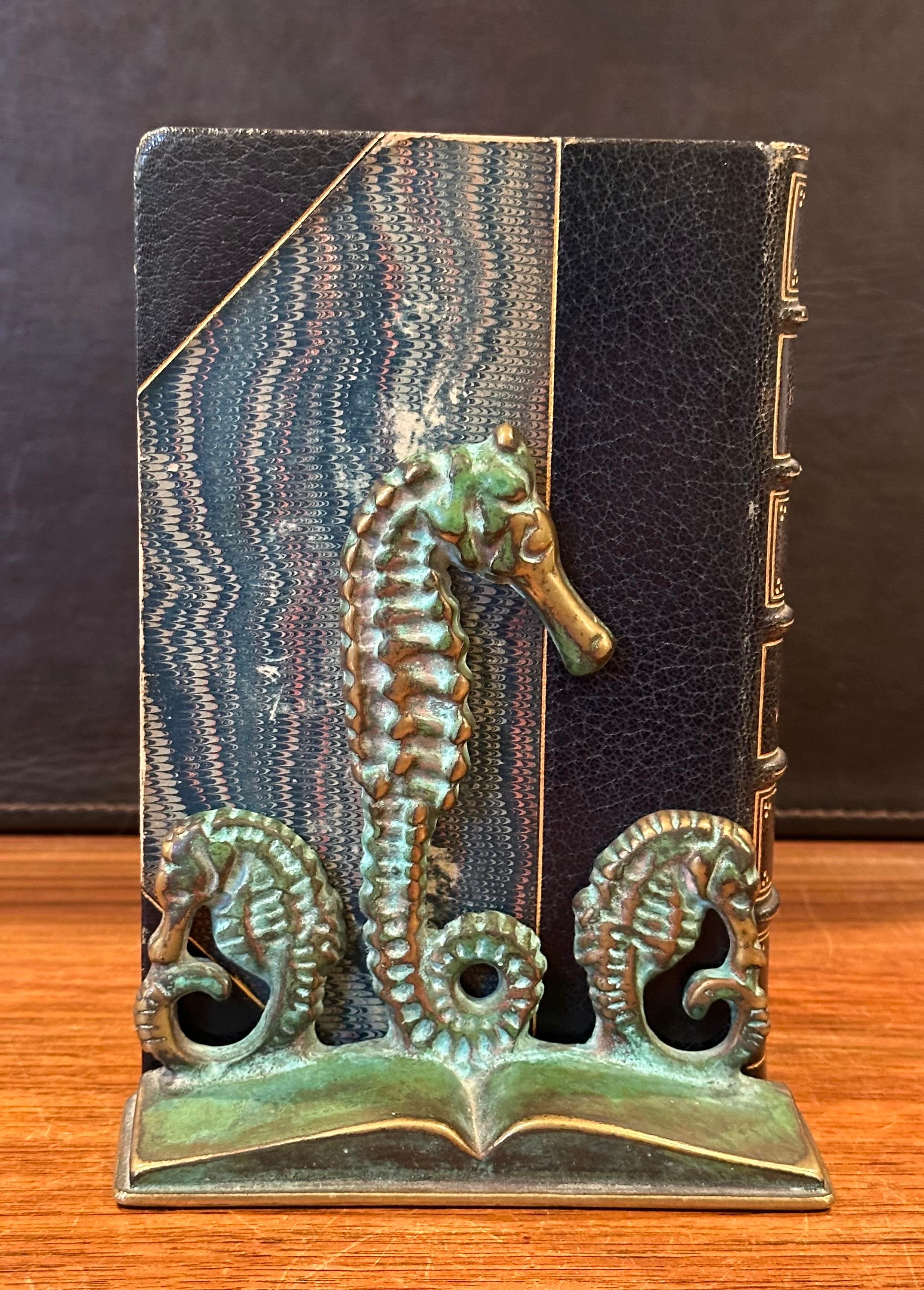 20th Century Pair of Brass Verdigris Patina 