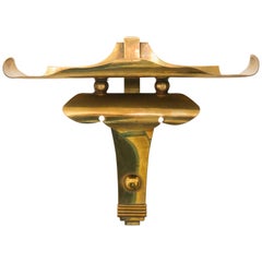 Pair of Brass Wall Brackets