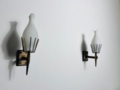 Pair of Brass Wall Lamps attr. to Arredoluce, Italy, 1960s