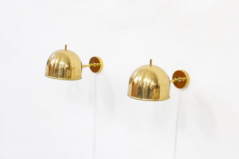 Pair of Brass wall Lamps 