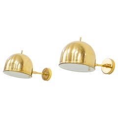 Pair of Brass wall Lamps "B-075" by Bergboms and Eje Ahlgren