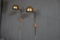 Wandleuchten aus Messing Bergboms, Schweden, 1960er Jahre, Paar