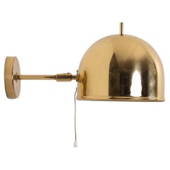 Pair of Brass Wall Lamps, Model V-75, Bergboms, Sweden, 1960s