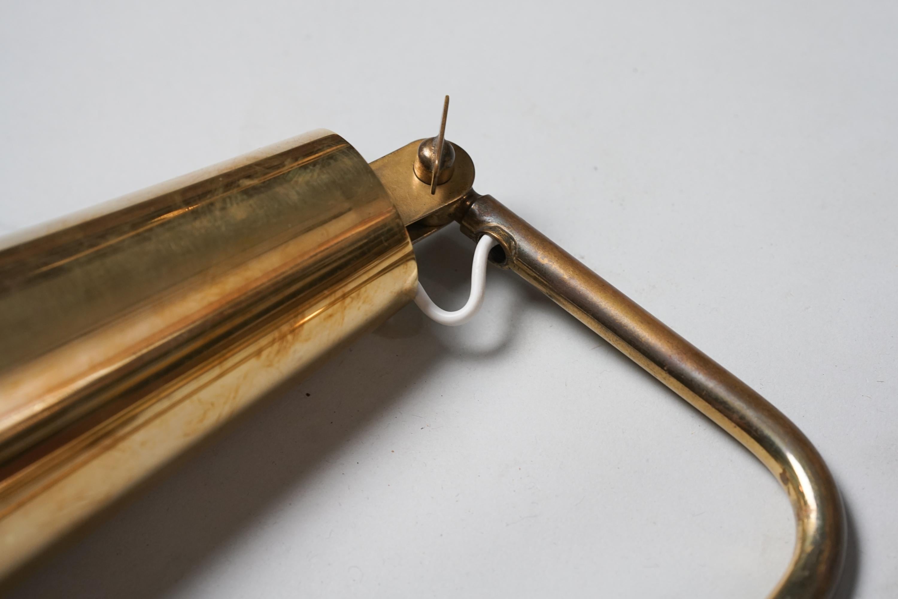 Finnish Pair of Brass Wall Lights Model 9459, Paavo Tynell, Taito Oy, 1960s