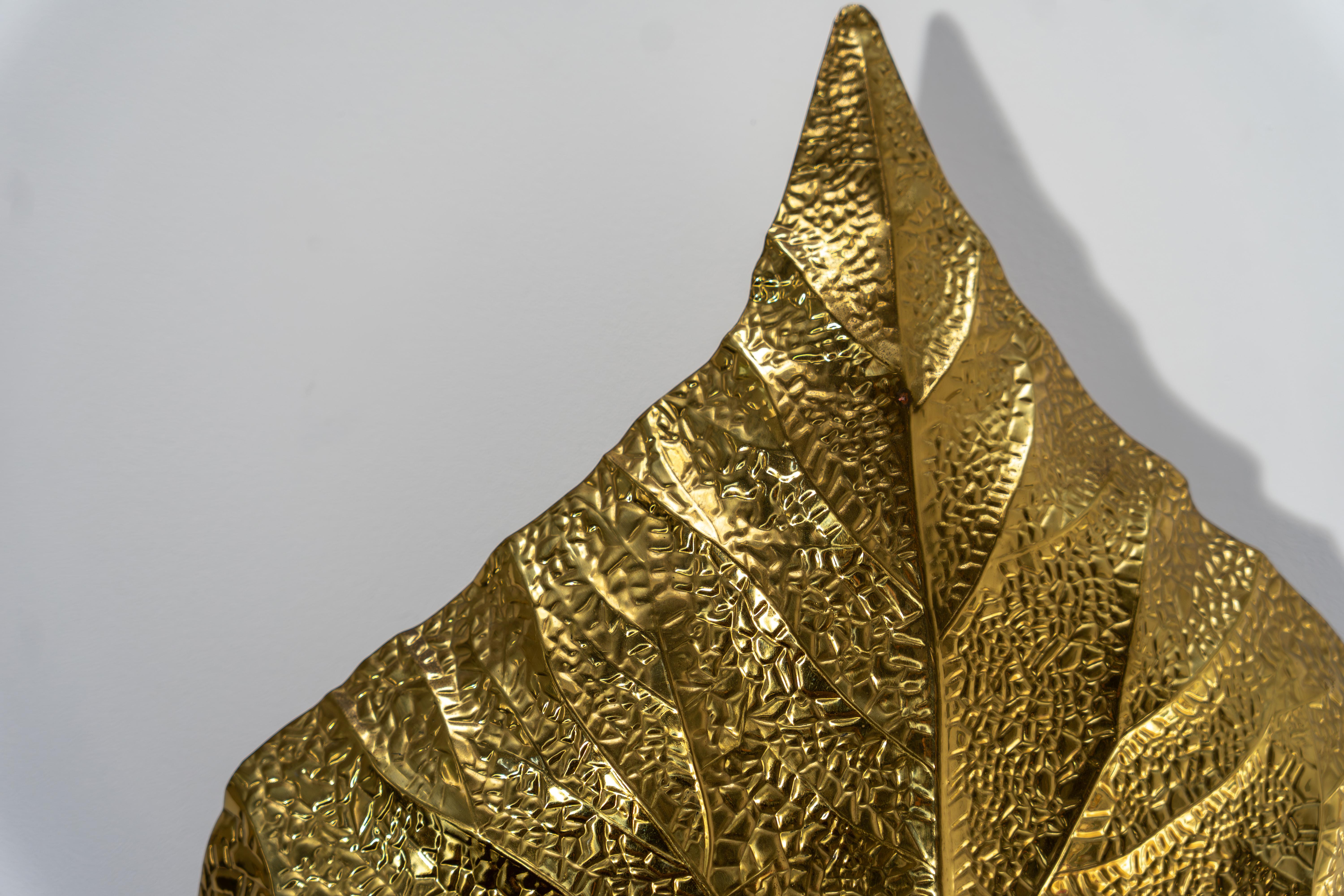 20th Century Pair of Brass Wall Lights or Sconces by Tommaso Barbi, G&G, Italy 1970s For Sale