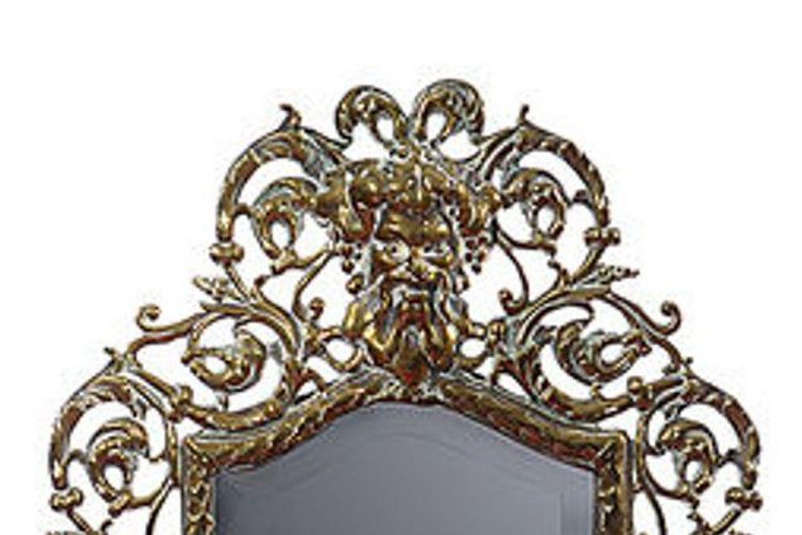 Early 20th Century Pair of 19th Century Brass Girandole Wall Mirrors   For Sale