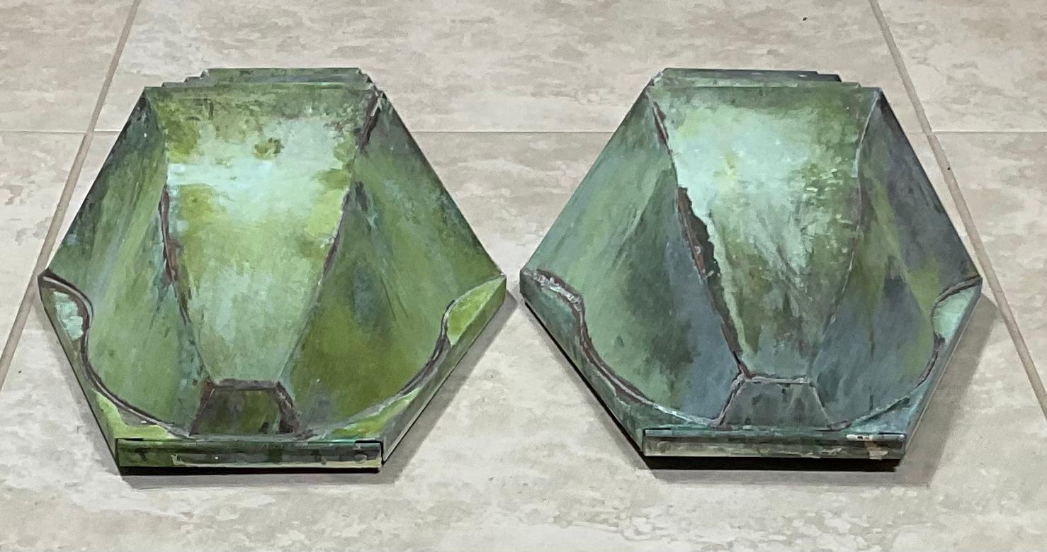 Pair of Brass Wall Lantern -Sconces For Sale 2