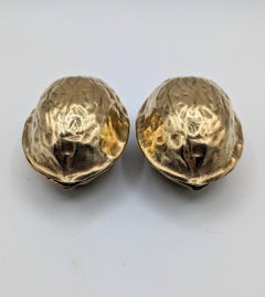 Pair of Brass Walnut Shaped Nut Cracker, Spain 1970’s