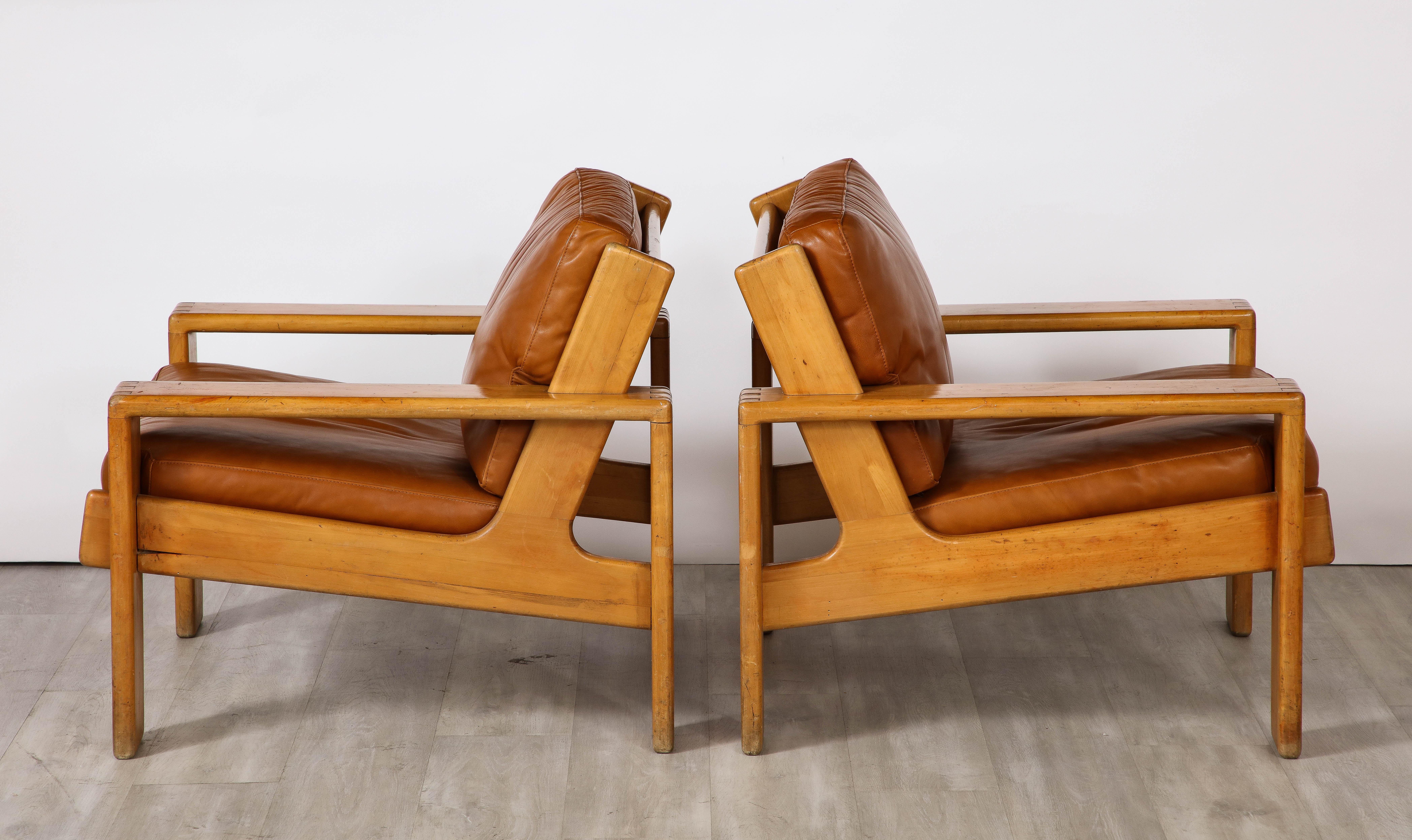 'Bonanza’ Pair of Lounge Chairs,  by Esko Pajamies for Asko, Finland, 1960's 4
