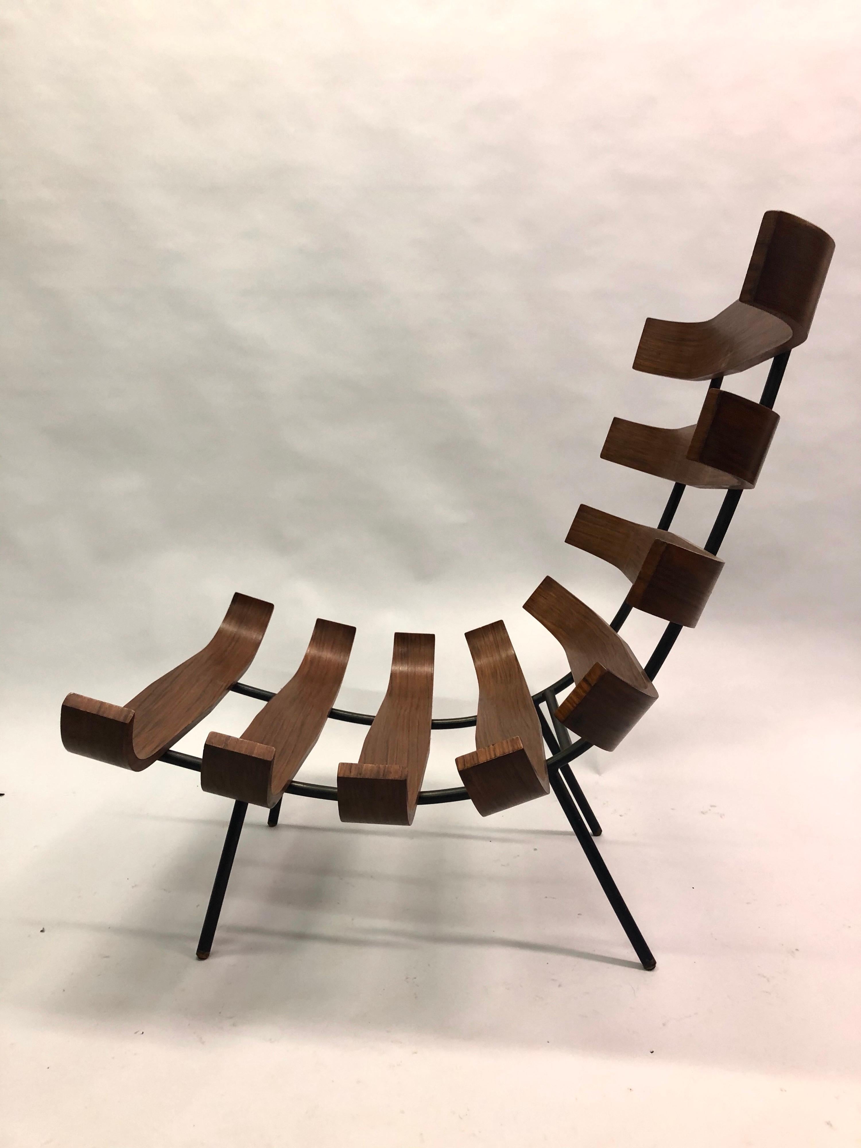 Pair of Brazilian 'Costela' Lounge Chairs by Carlo Hauner & Martin Eisler, 1954 5