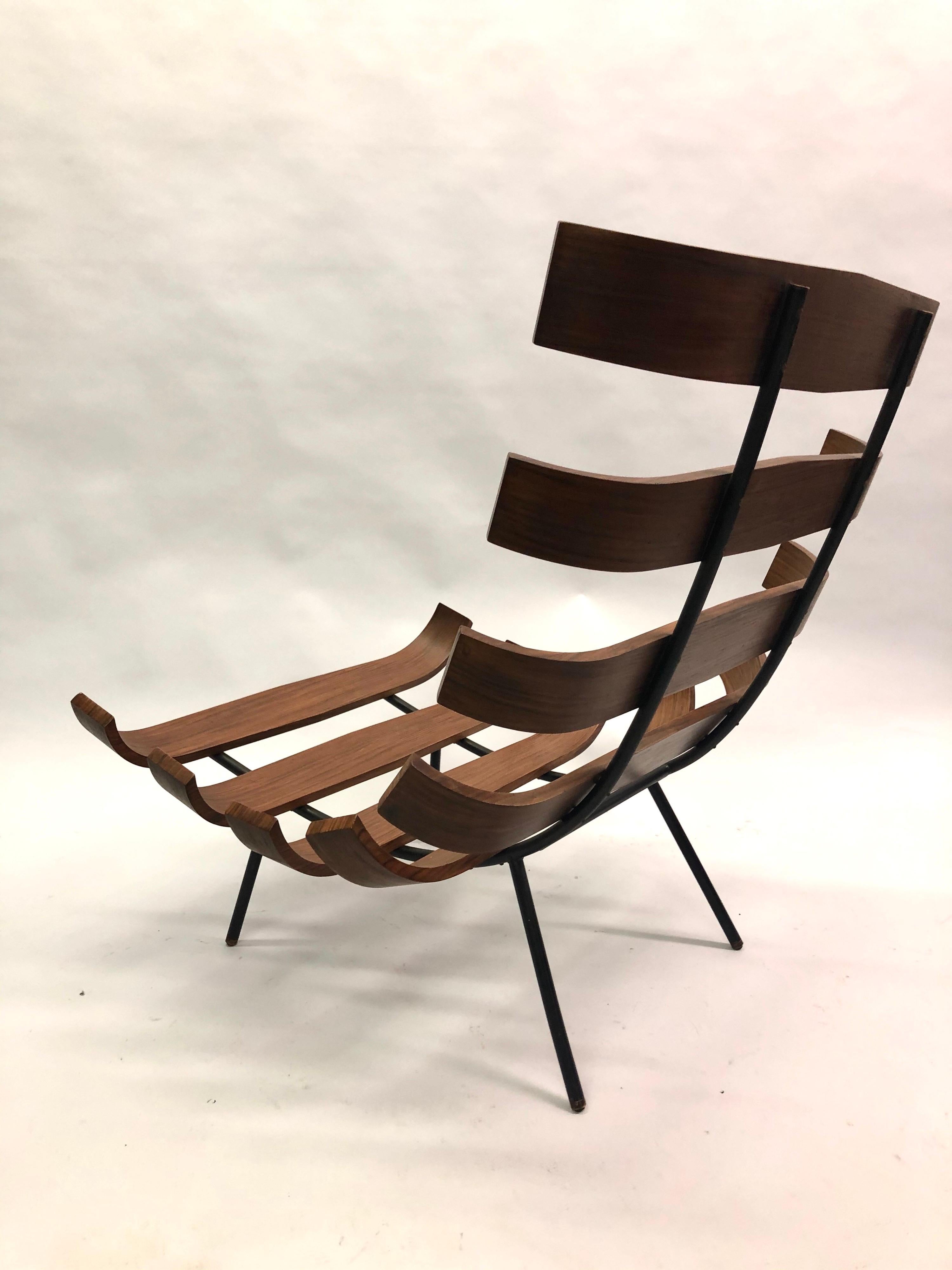 Pair of Brazilian 'Costela' Lounge Chairs by Carlo Hauner & Martin Eisler, 1954 6
