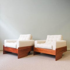 Paire de chaises longues brésiliennes dans le style de Jorge Zalszupin, années 1960