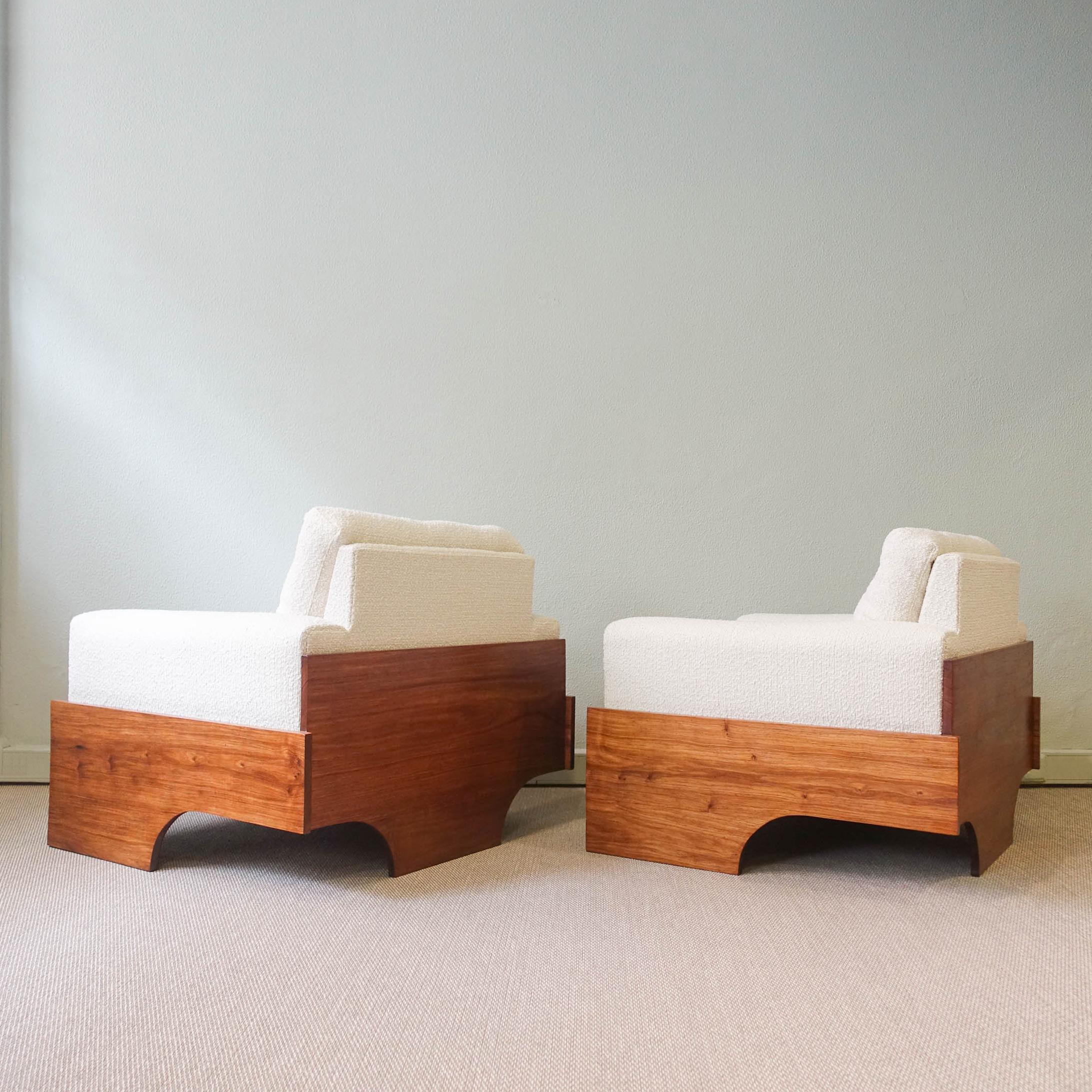 Pair of Brazilian Lounge Chairs in the Style of Jorge Zalszupin, 1960's In Good Condition In Lisboa, PT
