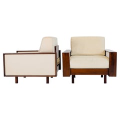 Pair of Brazilian Mid-Century Modern Lounge Chairs designed by Celina Zilberberg