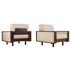 Pair of Brazilian Mid-Century Modern Lounge Chairs designed by Celina Zilberberg