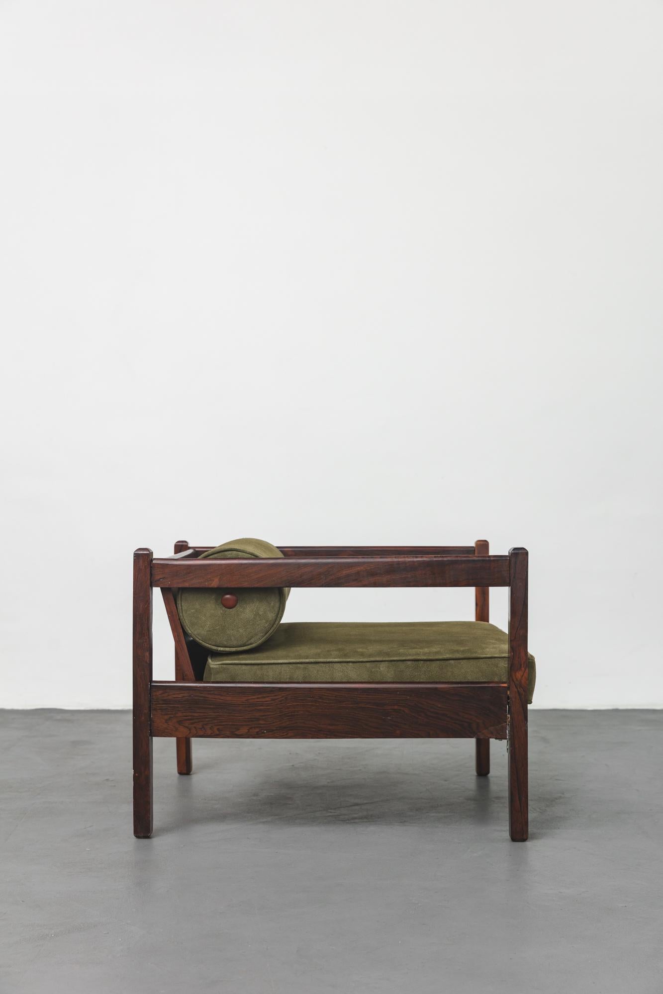 Pair of Brazilian Midcentury Rosewood Armchairs by Celina Decorações, 1960s 1