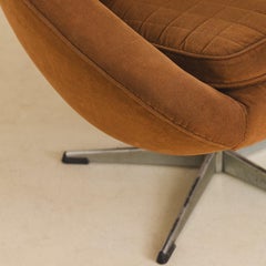 Mid-Century Modern Pair of Armchairs by Unknown Designer, 1970s