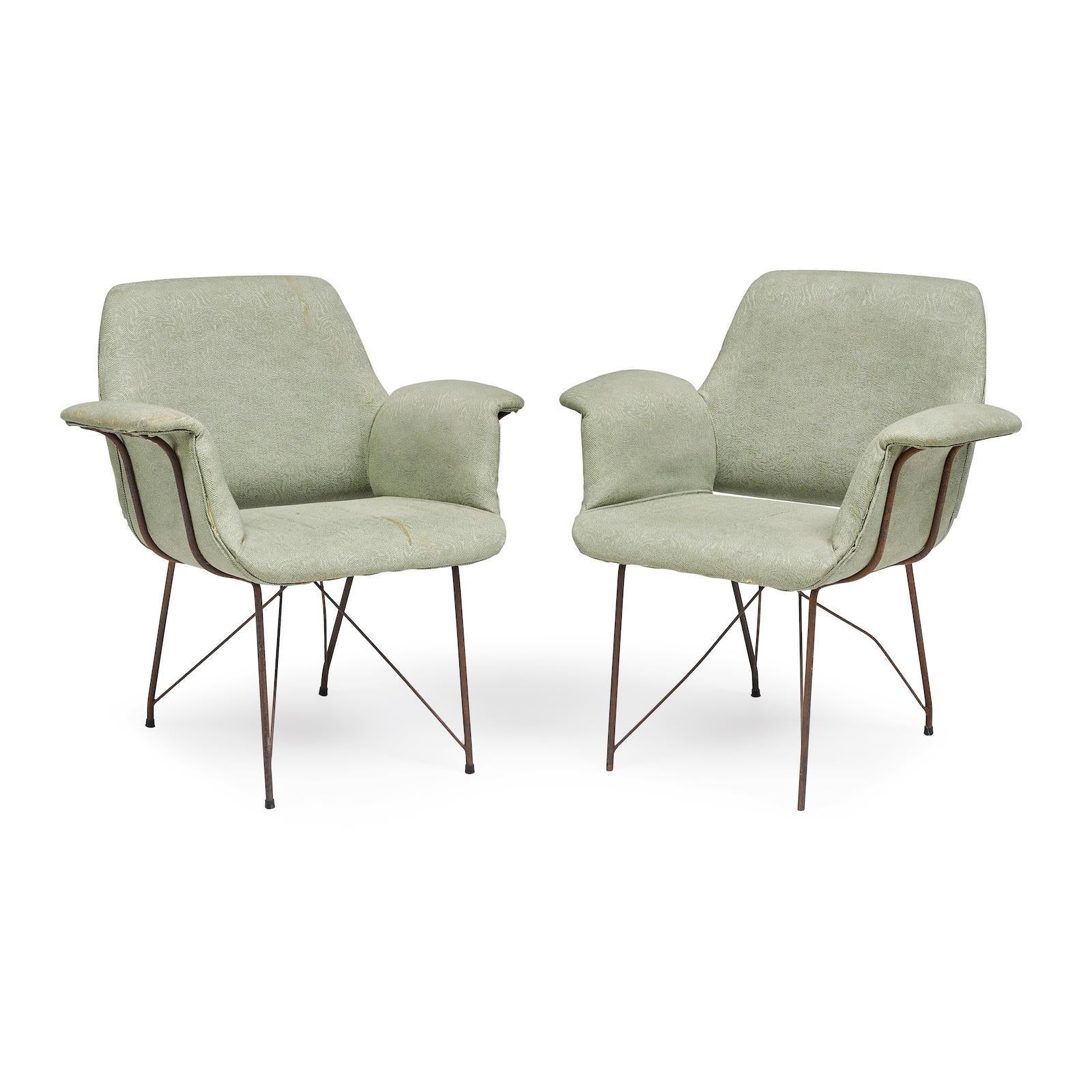 Pair of Brazilian Modern Chairs by Carlo Hauner and Martin Eisler, 1955 10