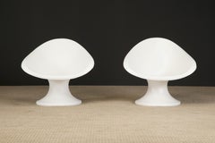 Pair of Brazilian Modern Fiberglass Lounge Chairs, circa 1960s