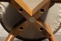 Pair of Brazilian Modern Wood Stool, Fahrer