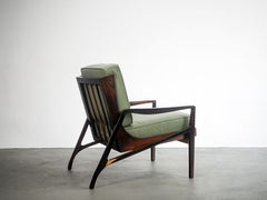 Pair of Brazilian Rosewood Armchair by Liceu De Artes e Officios, Midcentury