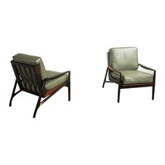 Pair of Brazilian Rosewood Armchair by Liceu De Artes e Officios, Midcentury