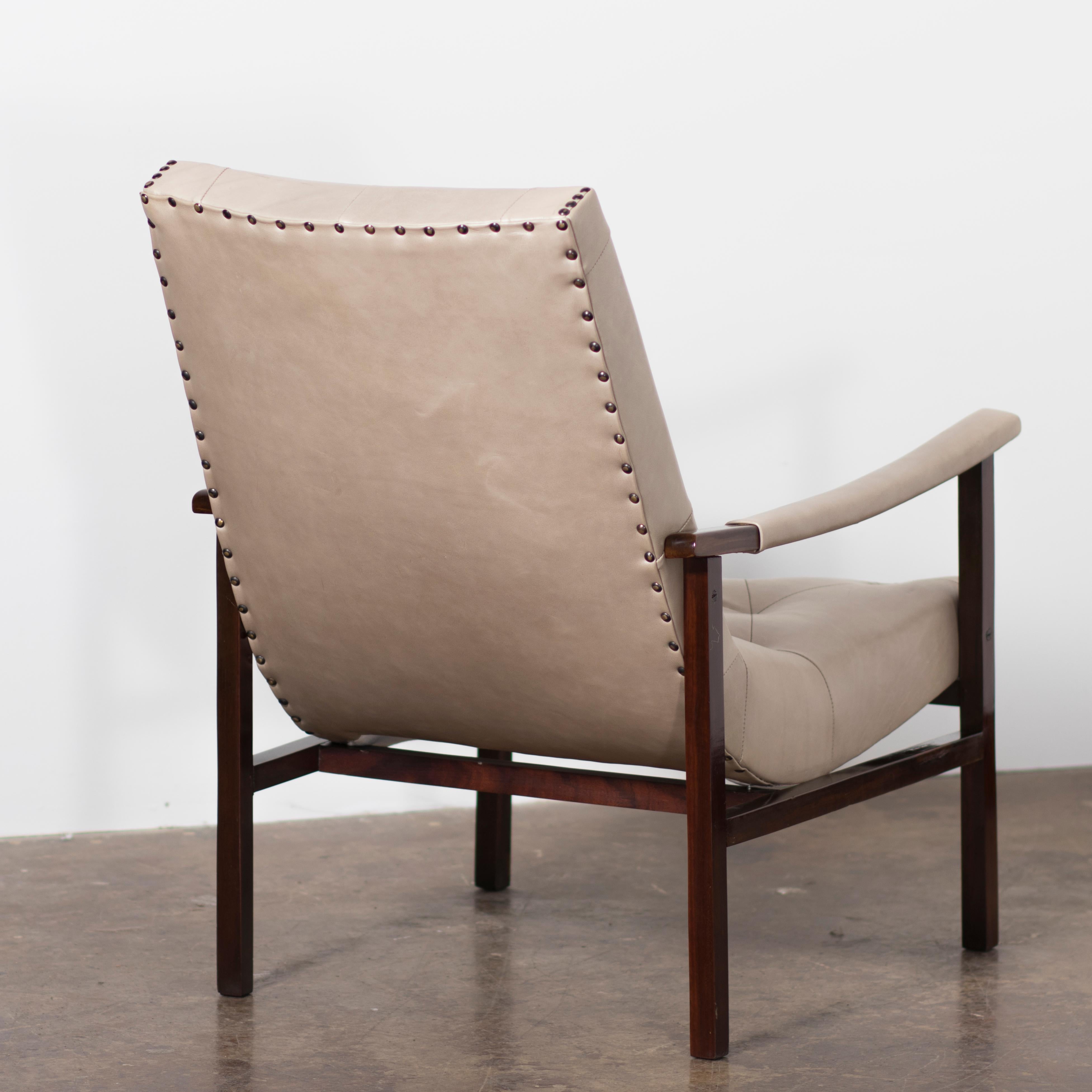 Moderne Sessel aus brasilianischem Palisanderholz von Gelli, ca. 1950er Jahre, Paar im Angebot 4