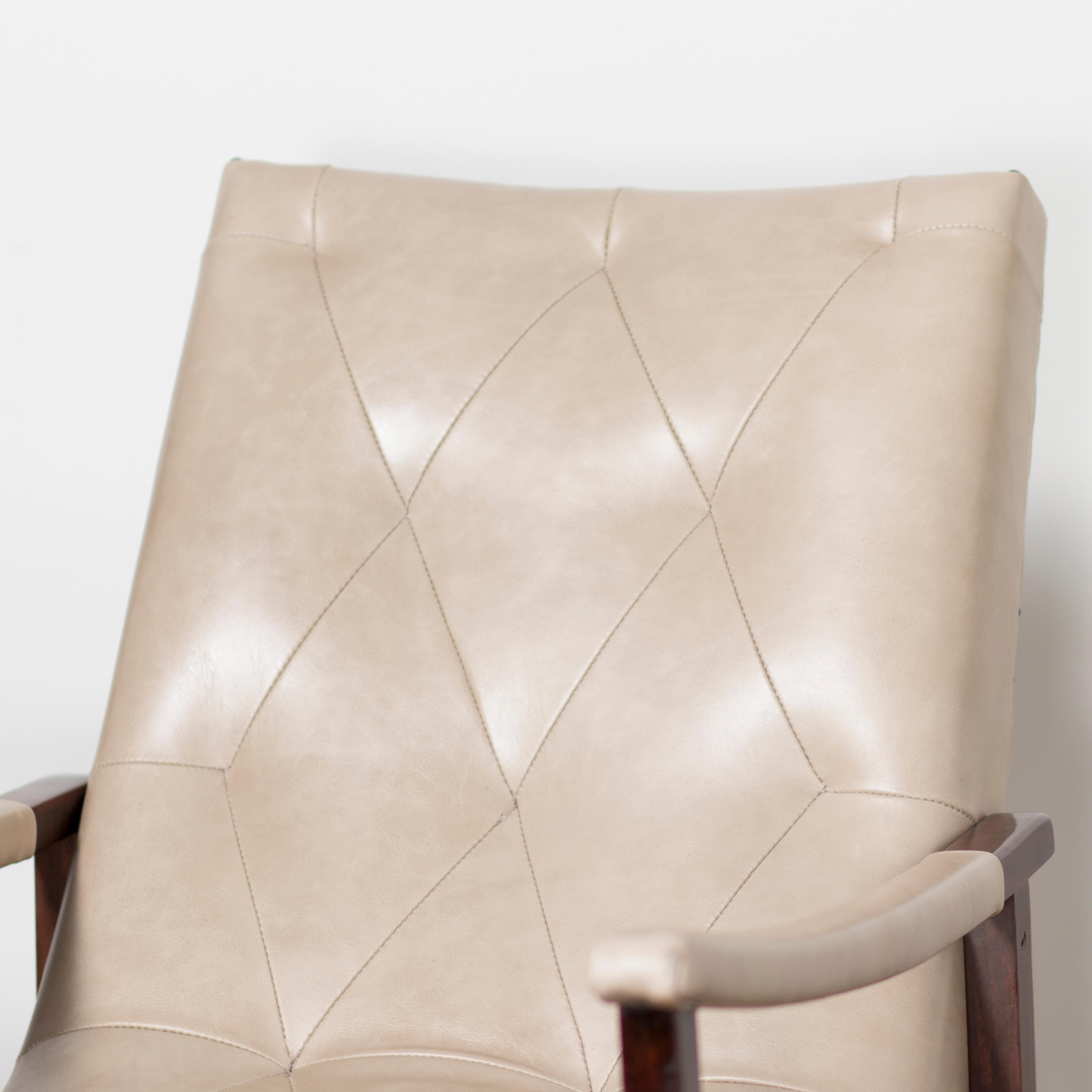Moderne Sessel aus brasilianischem Palisanderholz von Gelli, ca. 1950er Jahre, Paar im Angebot 2