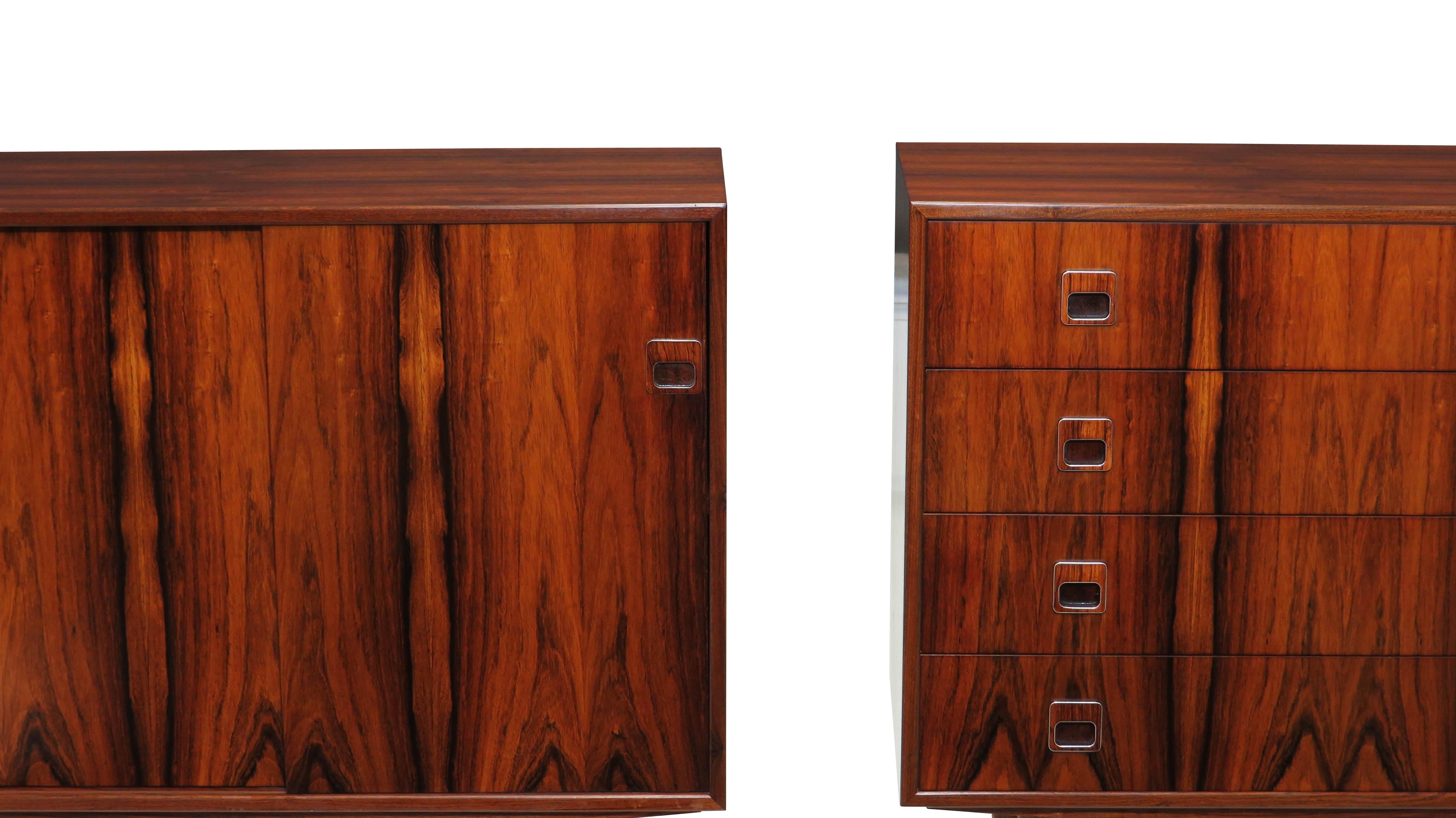 Pair of Brazilian Rosewood Cabinets 3