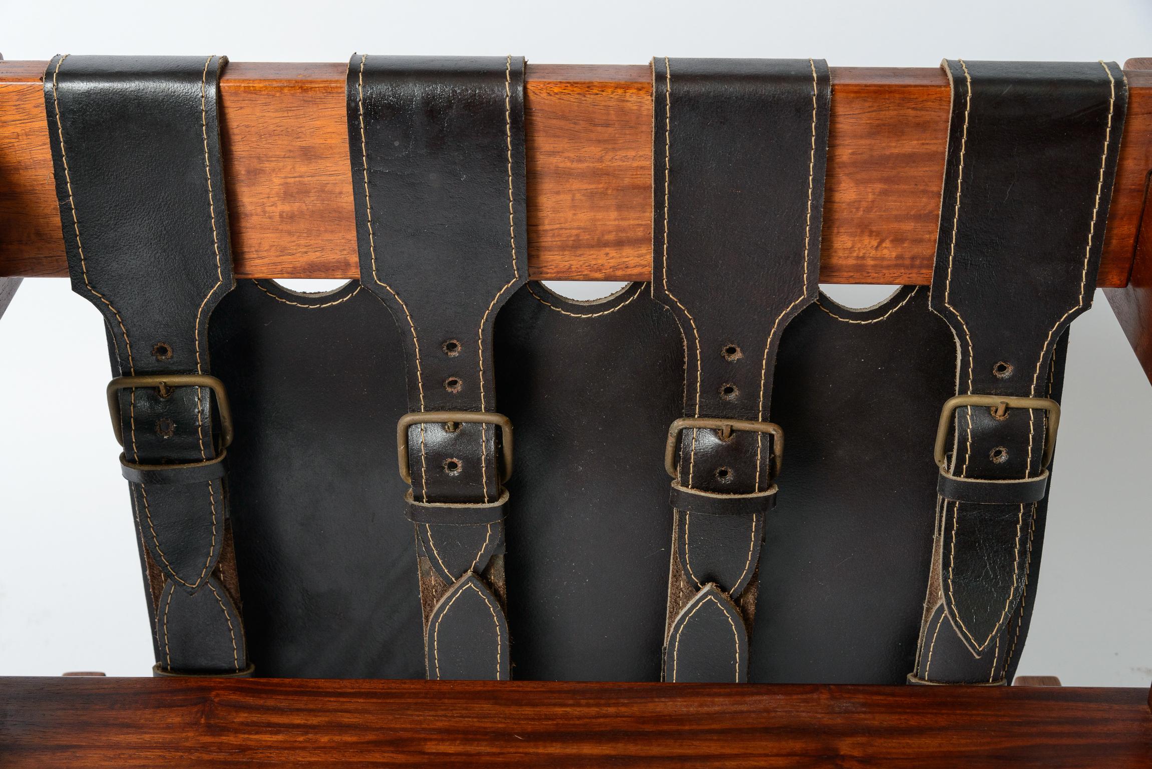 Pair of Brazilian Rosewood Ottomans / Stools For Sale 3