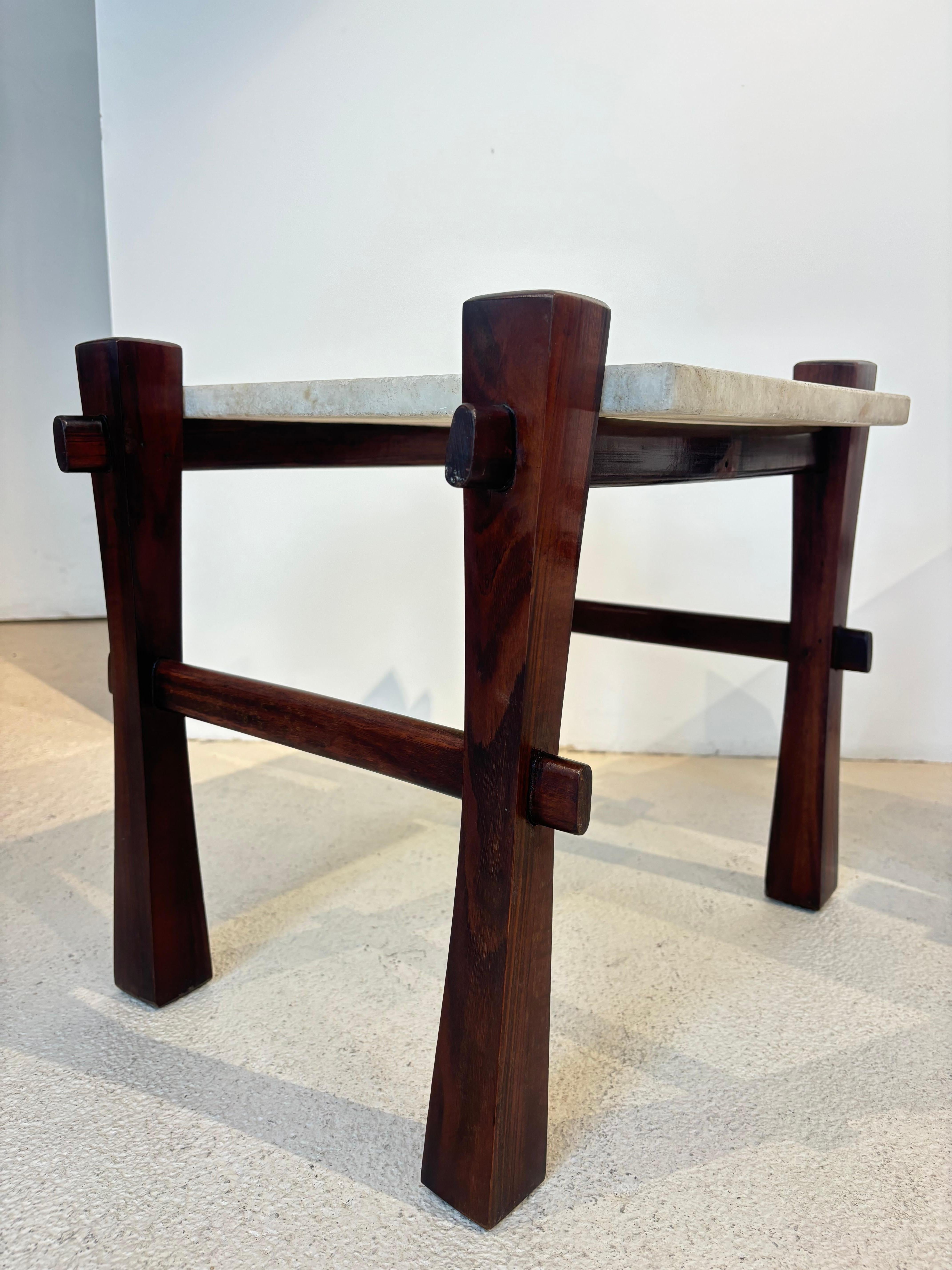 Pair of brazilian side table For Sale 9