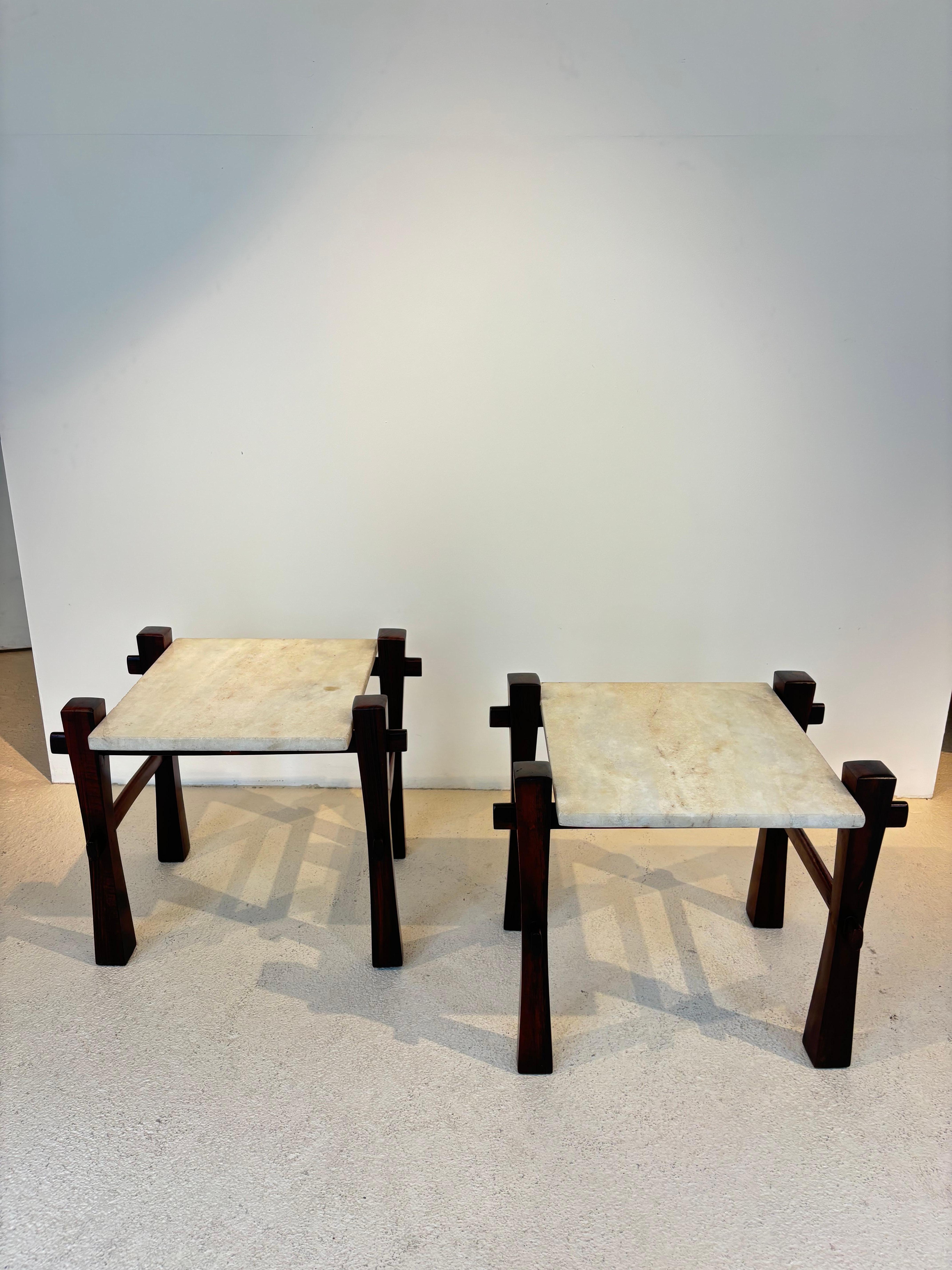 Mid-20th Century Pair of brazilian side table For Sale
