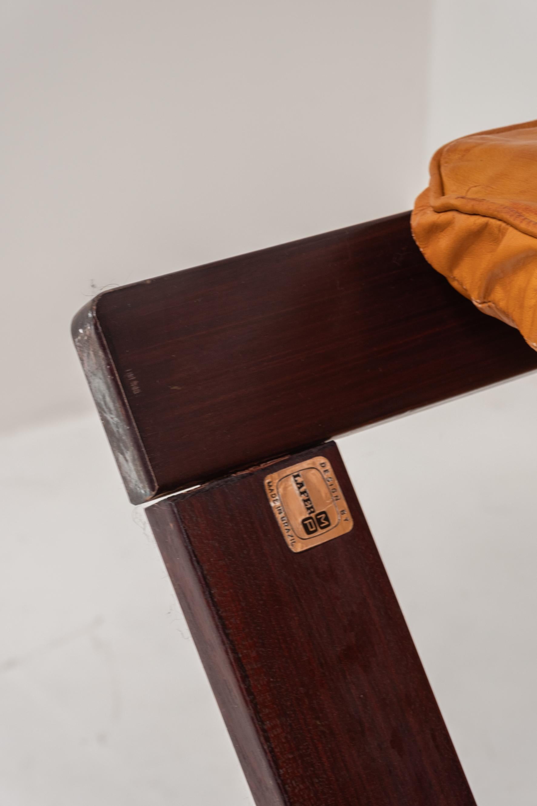 Coppia di sedie da salotto brasiliane vintage di Percival Lafer MP, Brasile, anni '70 in vendita 7