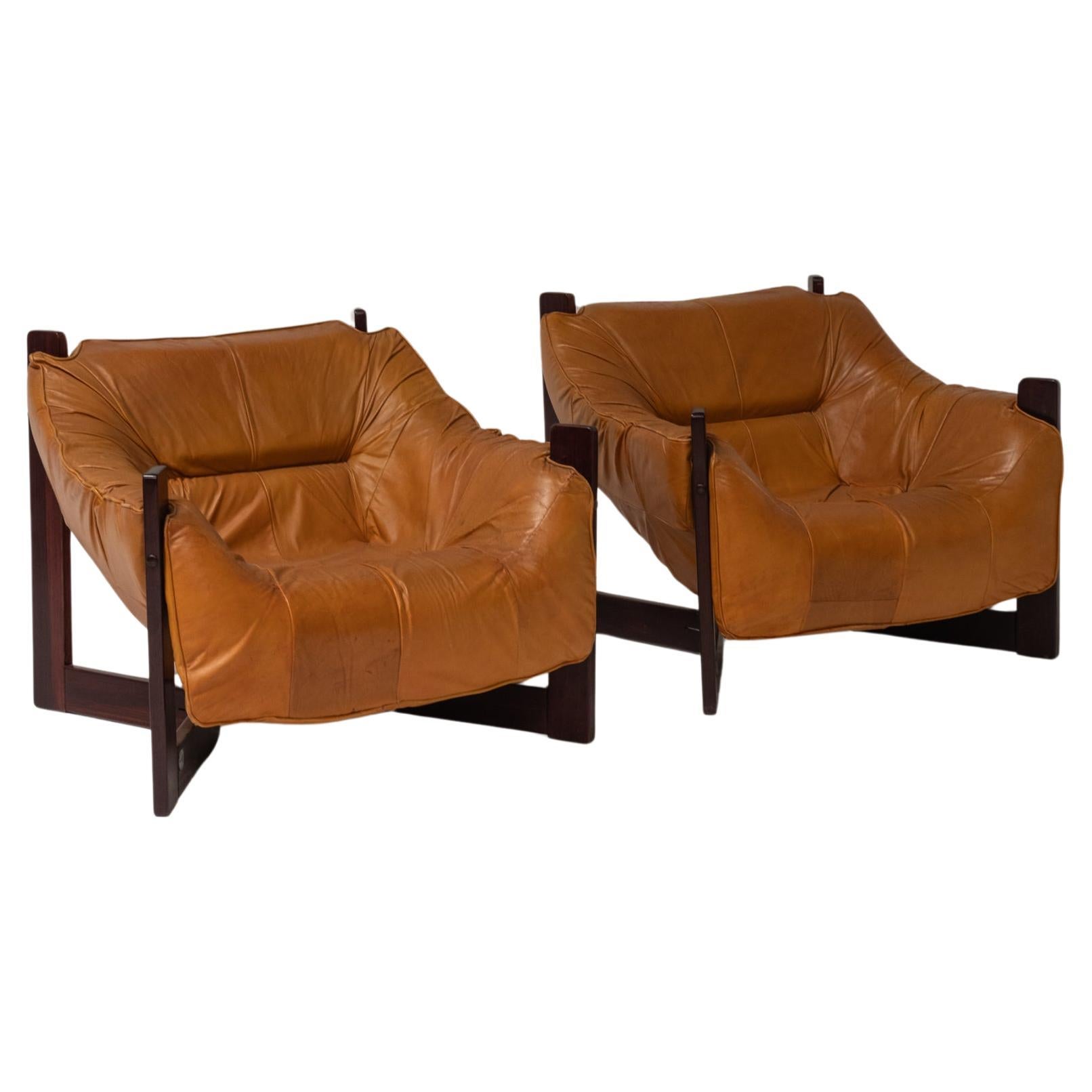 Pair of Brazilian Vintage Lounge Chairs by Percival Lafer MP, Brazil, 1970s