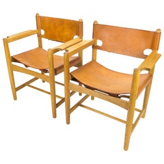 Pair of Børge Mogensen 3238 Hunter Dining Chairs