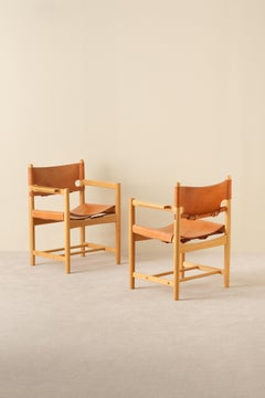 Pair of Børge Mogensen Armchairs Model 3238, 1960s