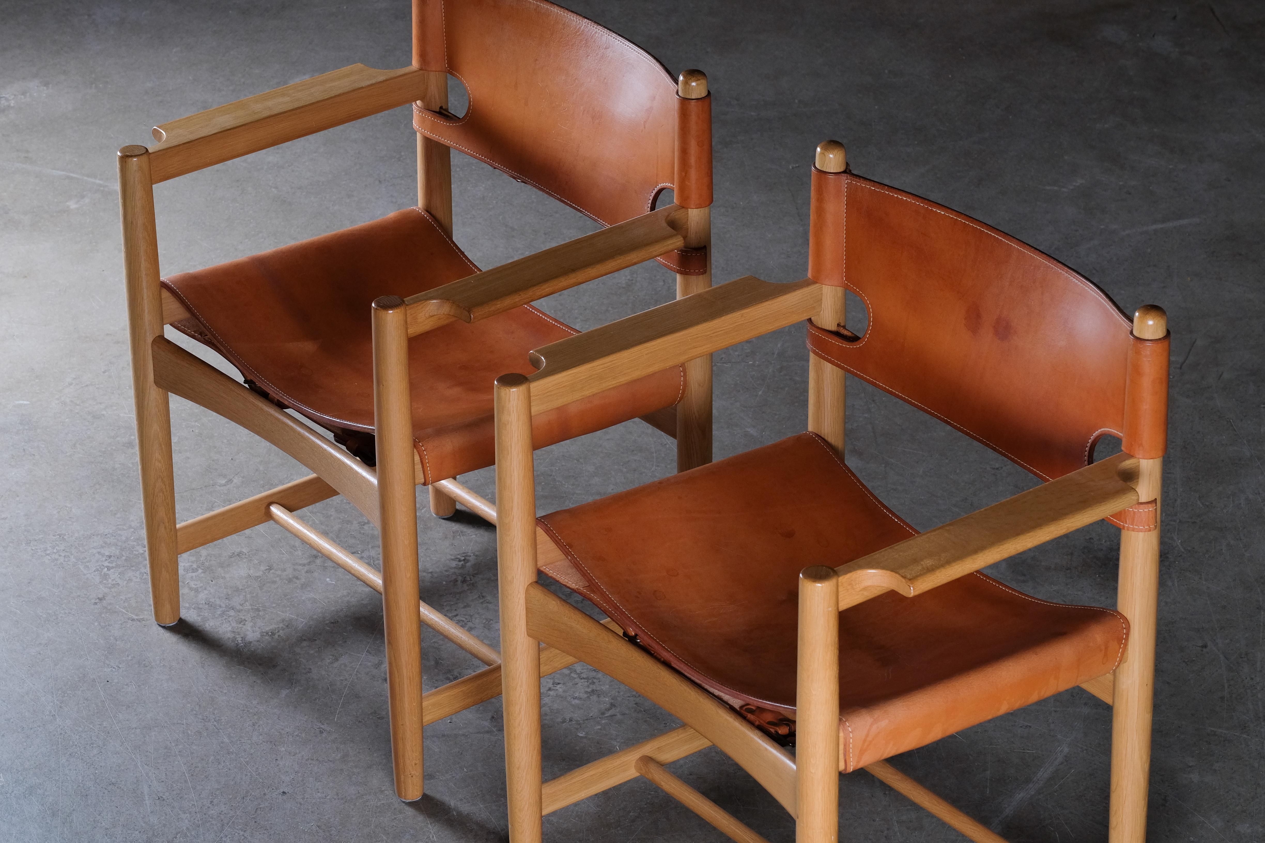 Paar Børge Mogensen Sessel Modell 3238, 1960er Jahre (Dänisch) im Angebot