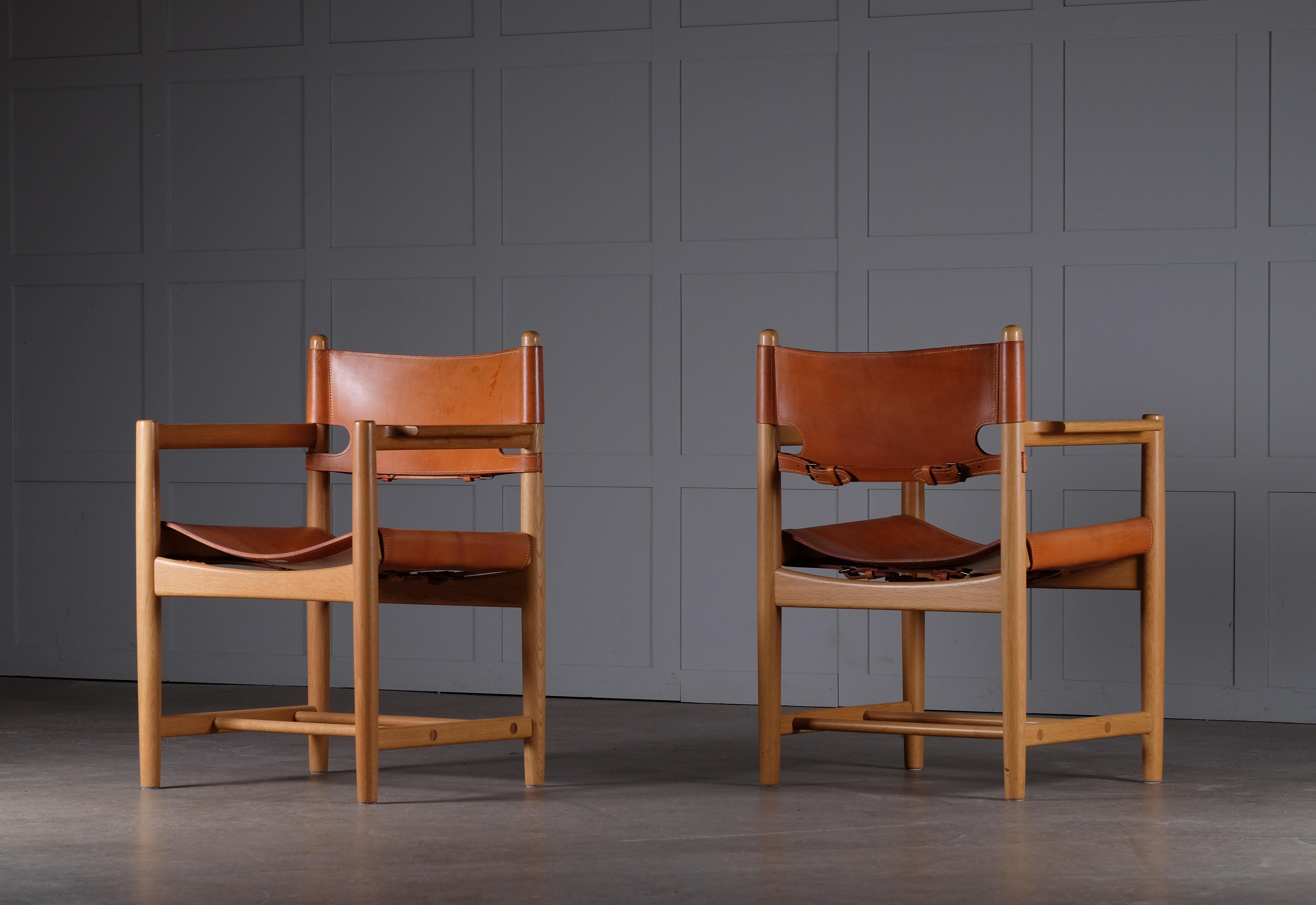 Pair of Børge Mogensen Armchairs Model 3238, 1960s For Sale 1