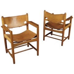 Pair of Børge Mogensen 'Hunting' Chairs, Model 3238