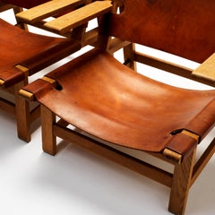 Pair of Børge Mogensen Model 2225 Armchairs, Denmark, 1967